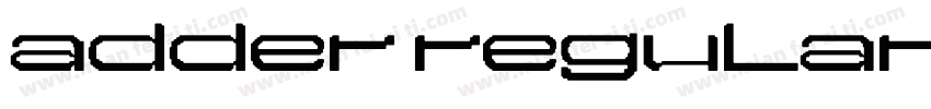 adder regular字体转换